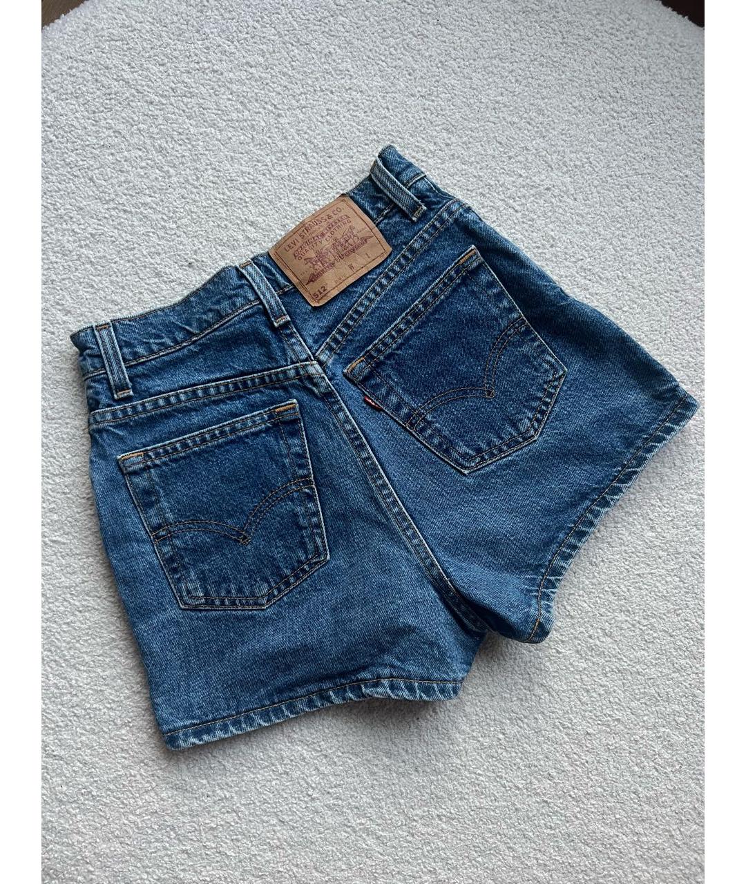 LEVI'S Синие деним шорты, фото 2