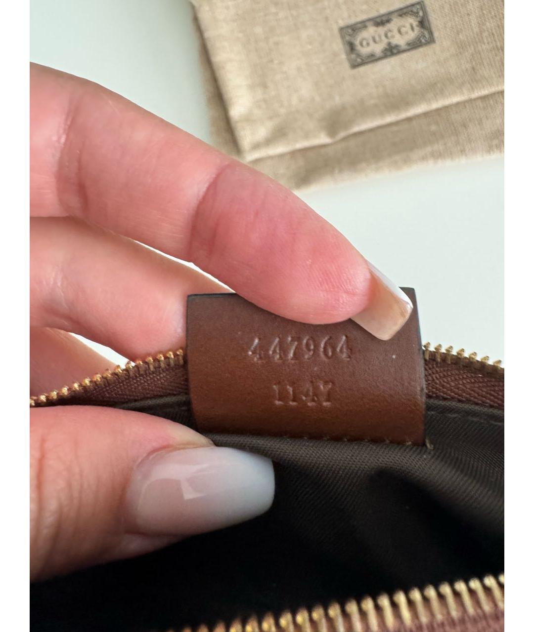 GUCCI Коричневая ключница, фото 3