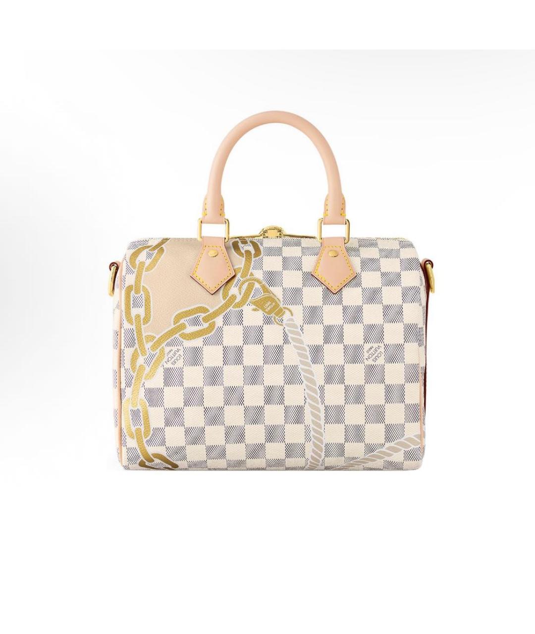 LOUIS VUITTON Бежевая кожаная сумка тоут, фото 2