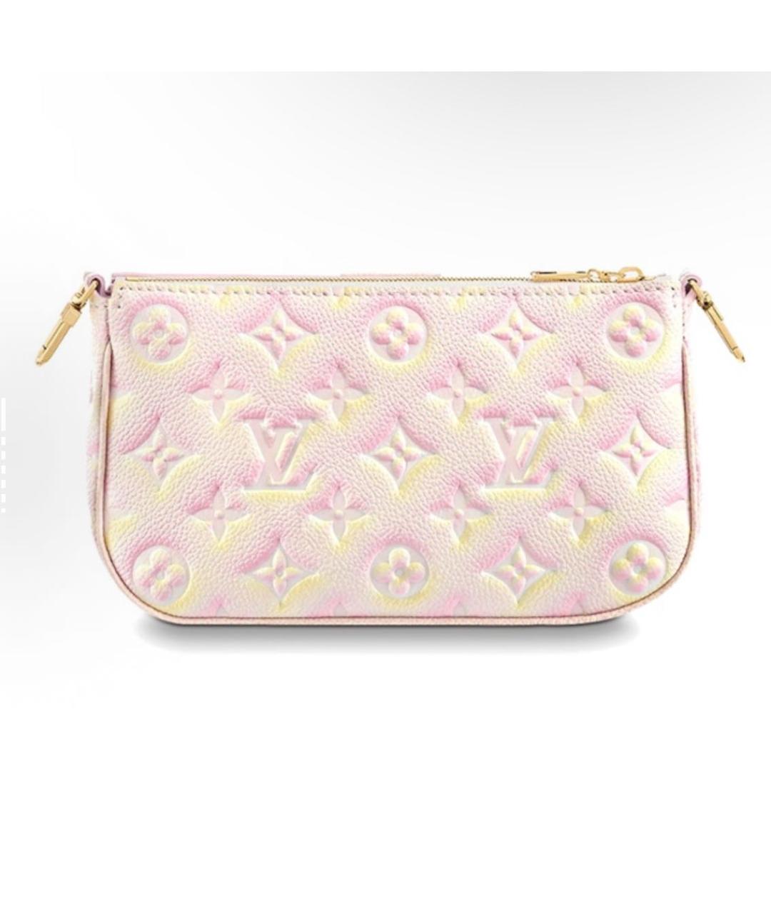 LOUIS VUITTON Розовая кожаная сумка через плечо, фото 6