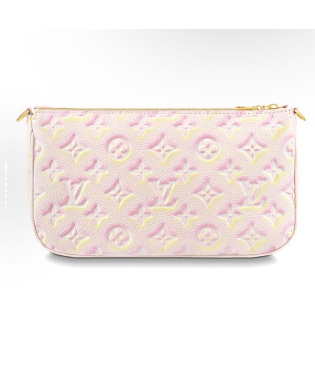 LOUIS VUITTON Розовая кожаная сумка через плечо, фото 5