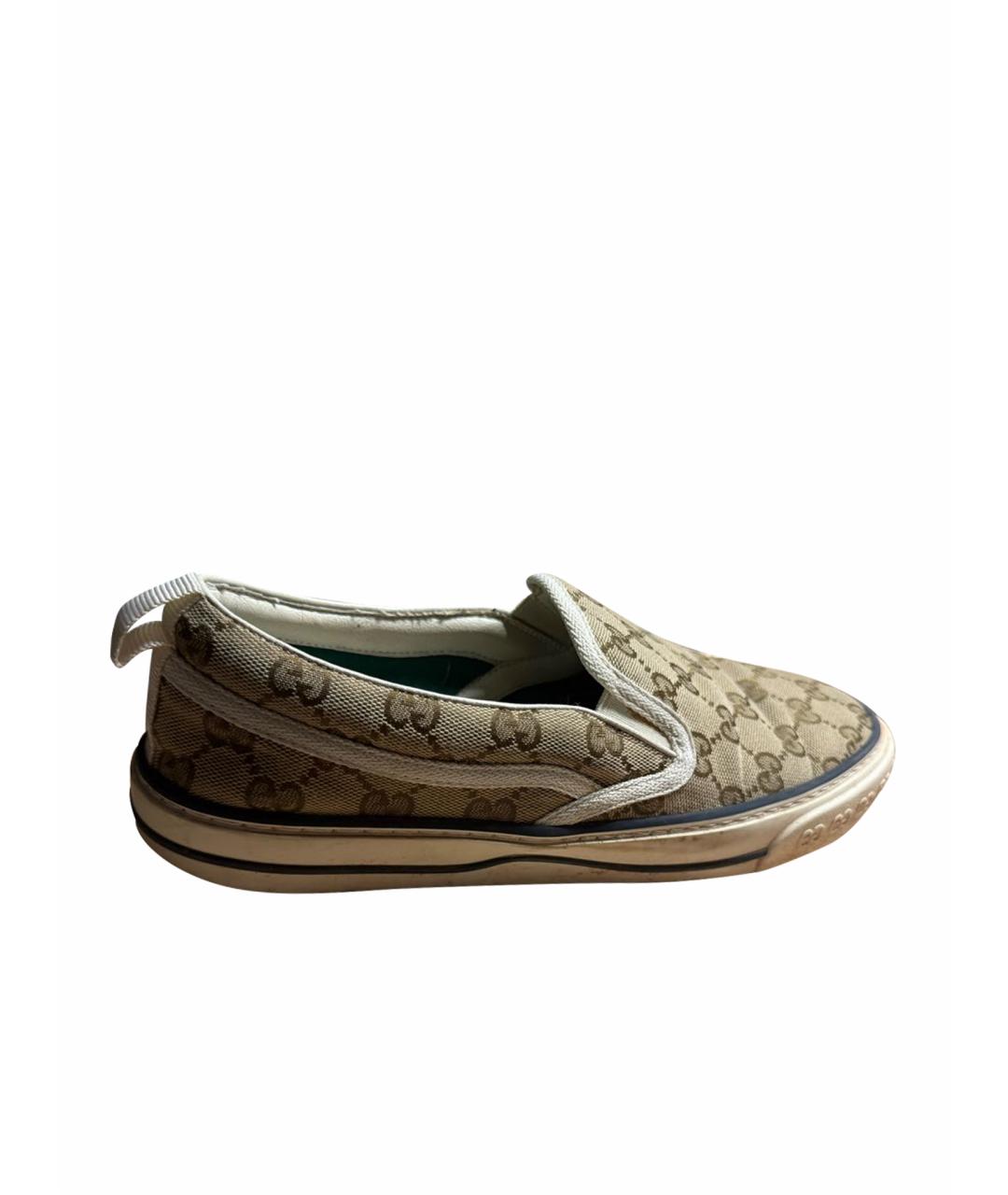 GUCCI Золотые слипоны, фото 1