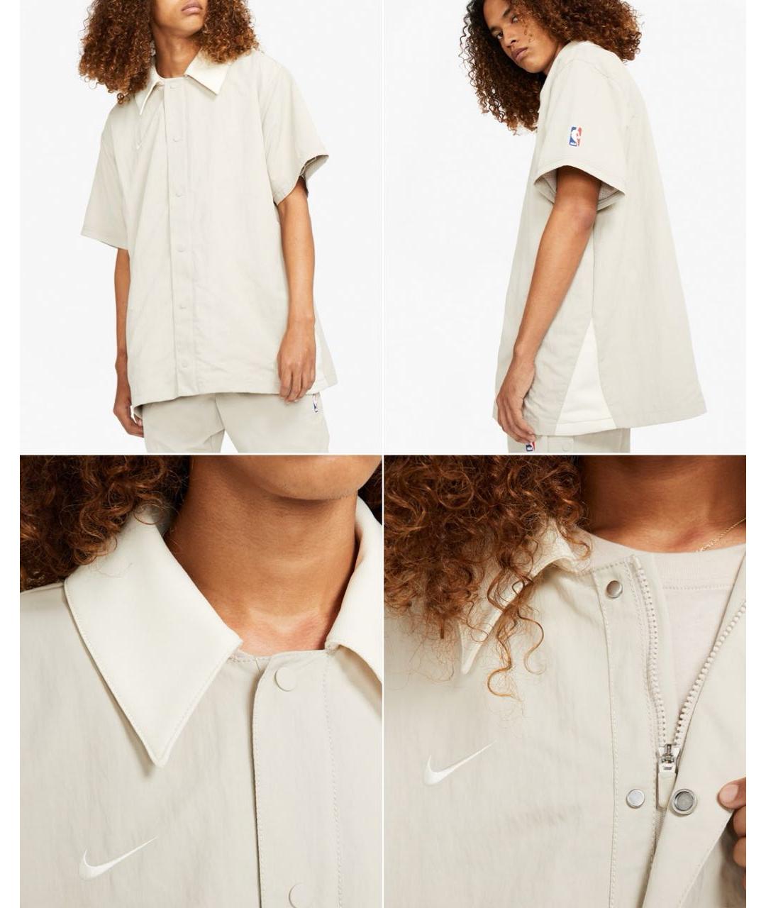 FEAR OF GOD ESSENTIALS Бежевая кэжуал рубашка, фото 5