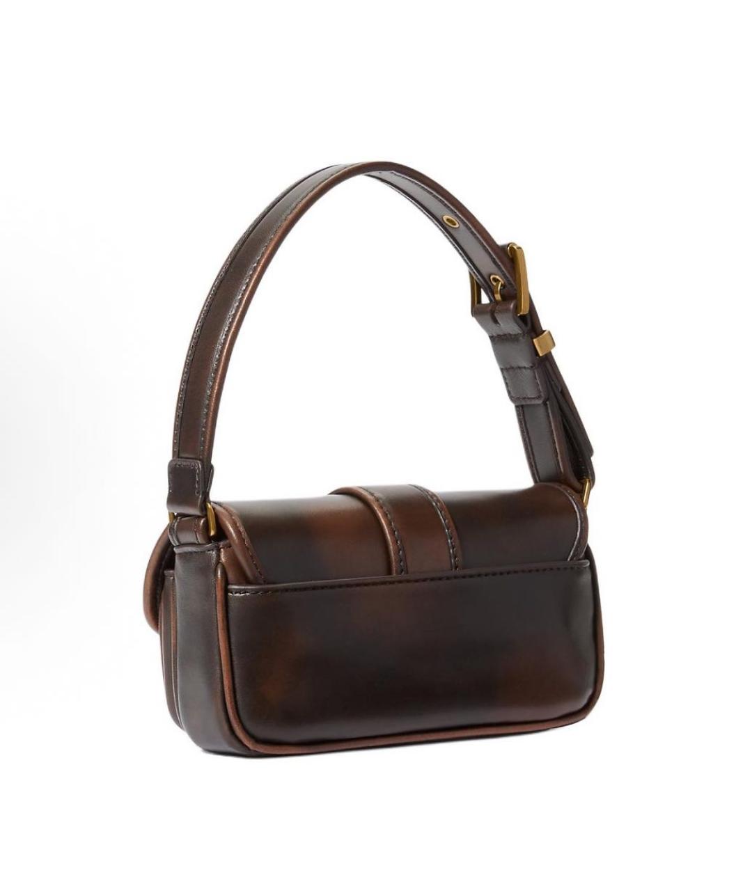 MICHAEL KORS Коричневая кожаная сумка с короткими ручками, фото 2