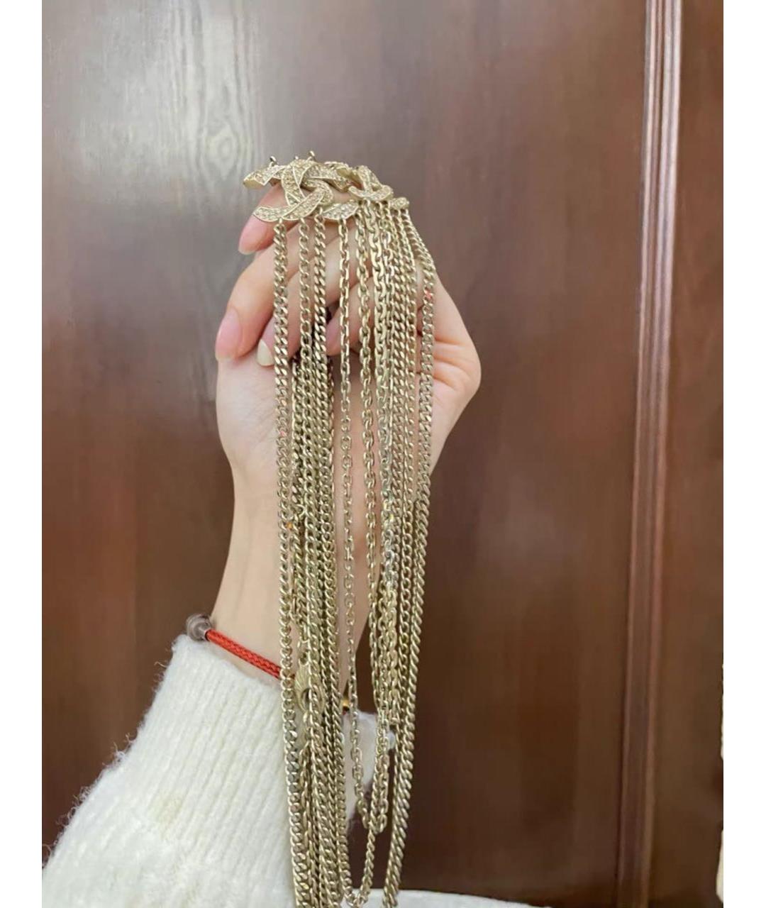 CHANEL Золотое колье, фото 7