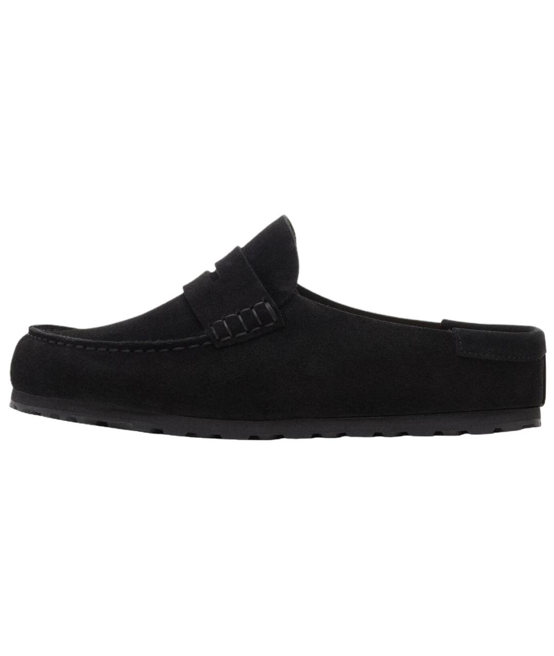 BIRKENSTOCK Черные замшевые мюли, фото 2