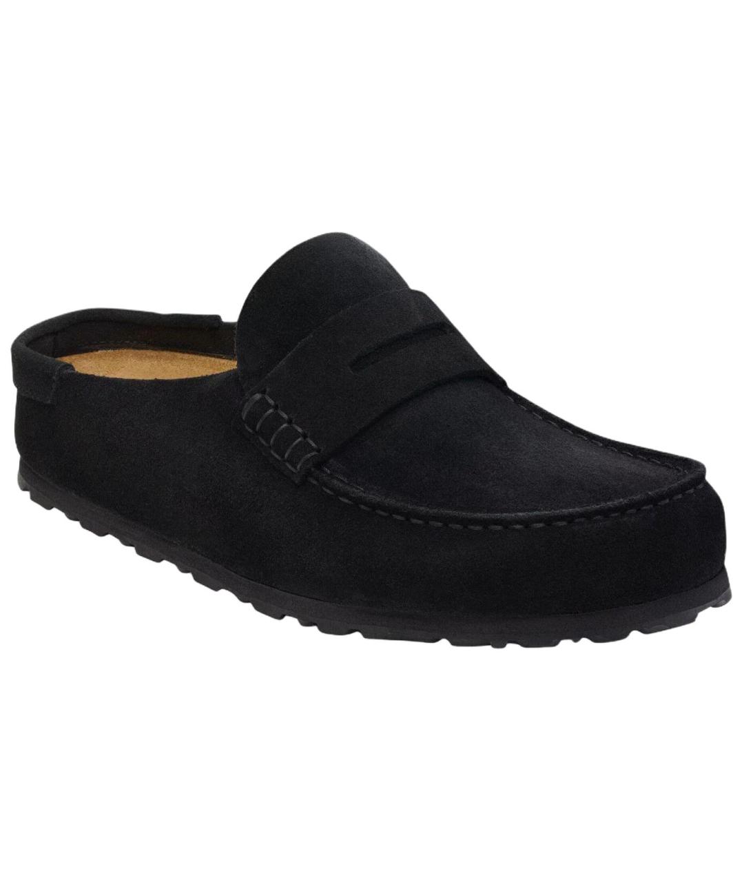 BIRKENSTOCK Черные замшевые мюли, фото 3