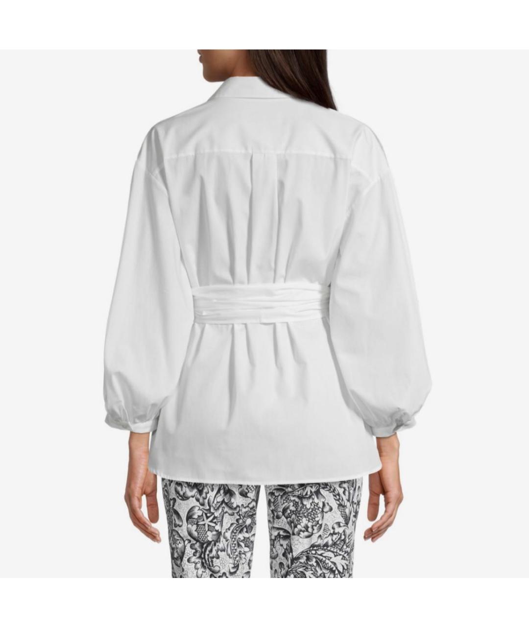 MAX MARA Белая хлопковая блузы, фото 2