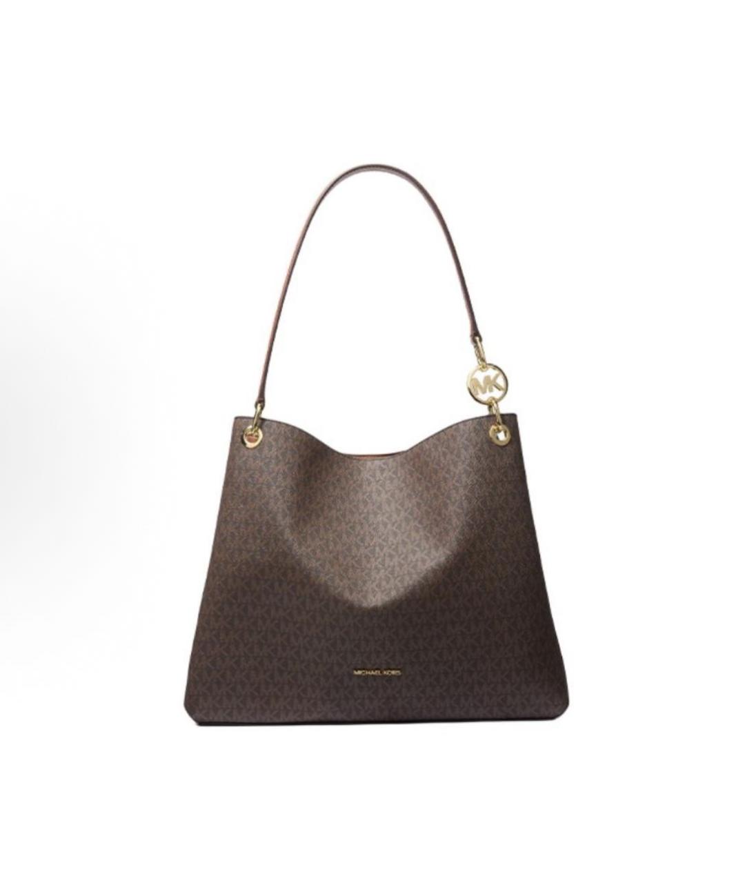 MICHAEL KORS Коричневая сумка с короткими ручками из искусственной кожи, фото 6