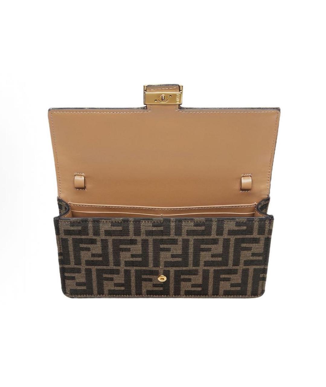 FENDI Коричневая сумка через плечо, фото 3