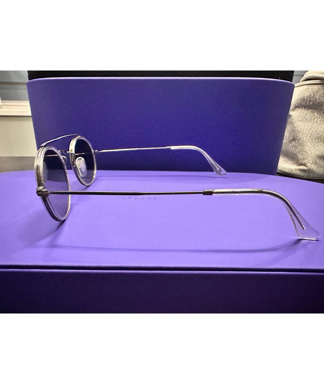 RAY BAN Серебряные металлические солнцезащитные очки, фото 2