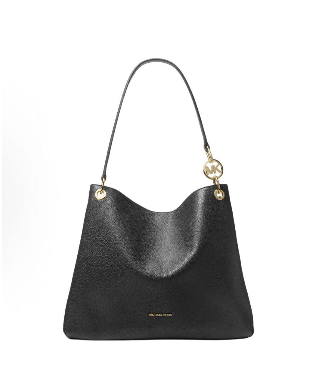 MICHAEL KORS Черная сумка с короткими ручками из искусственной кожи, фото 5