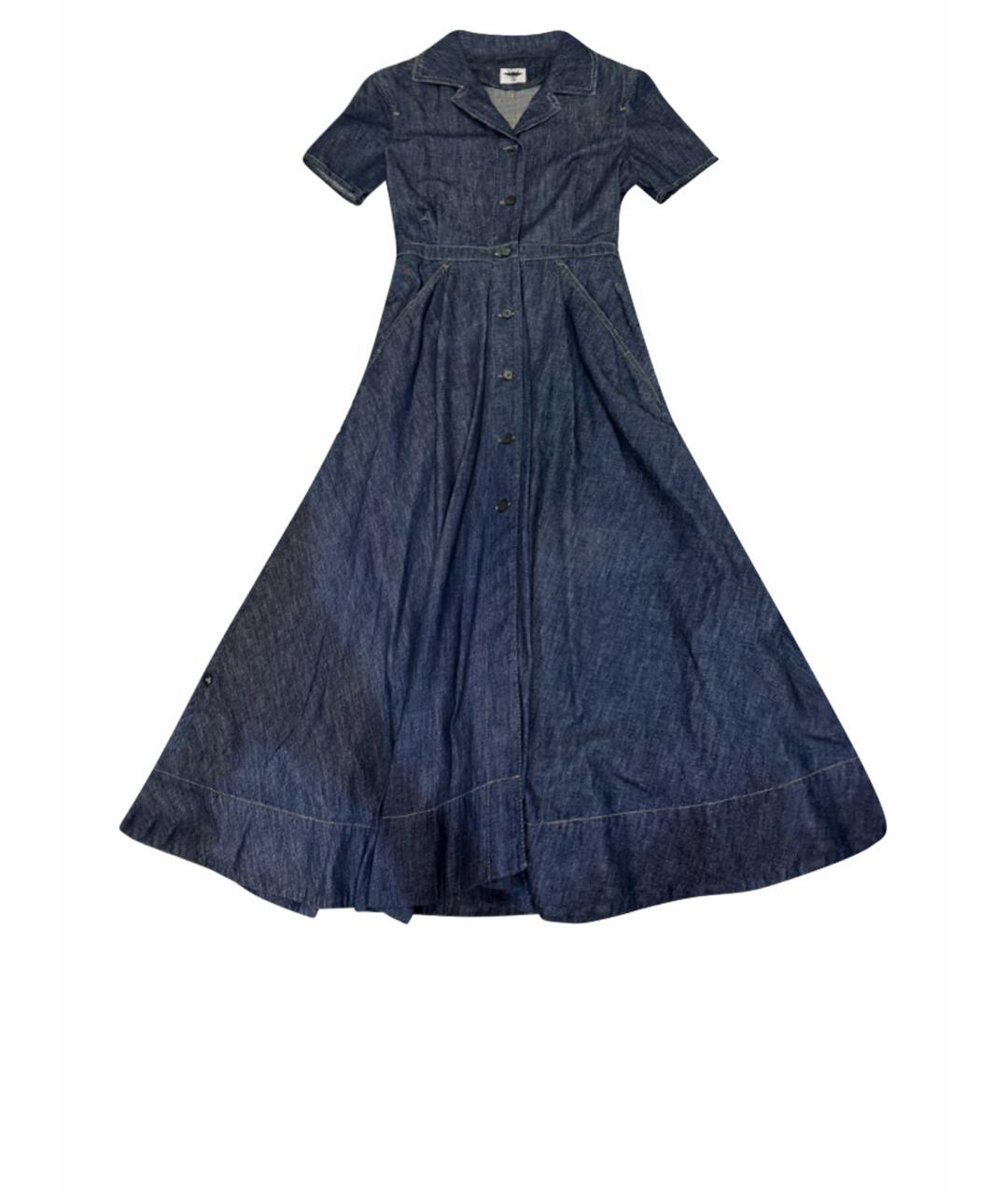 CHRISTIAN DIOR Темно-синее деним повседневное платье, фото 1