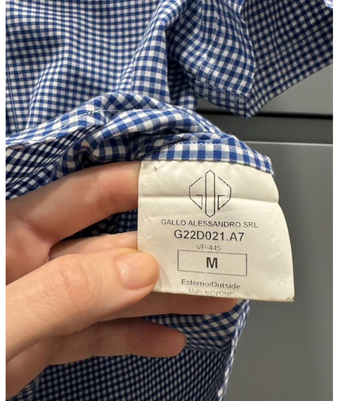 GOLDEN GOOSE DELUXE BRAND Голубая хлопковая блузы, фото 3