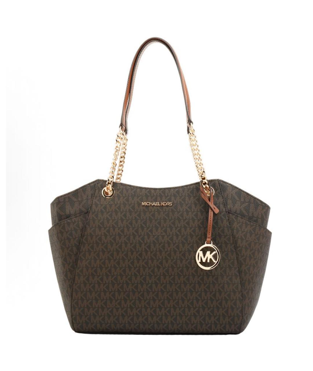 MICHAEL KORS Коричневая сумка с короткими ручками из искусственной кожи, фото 1