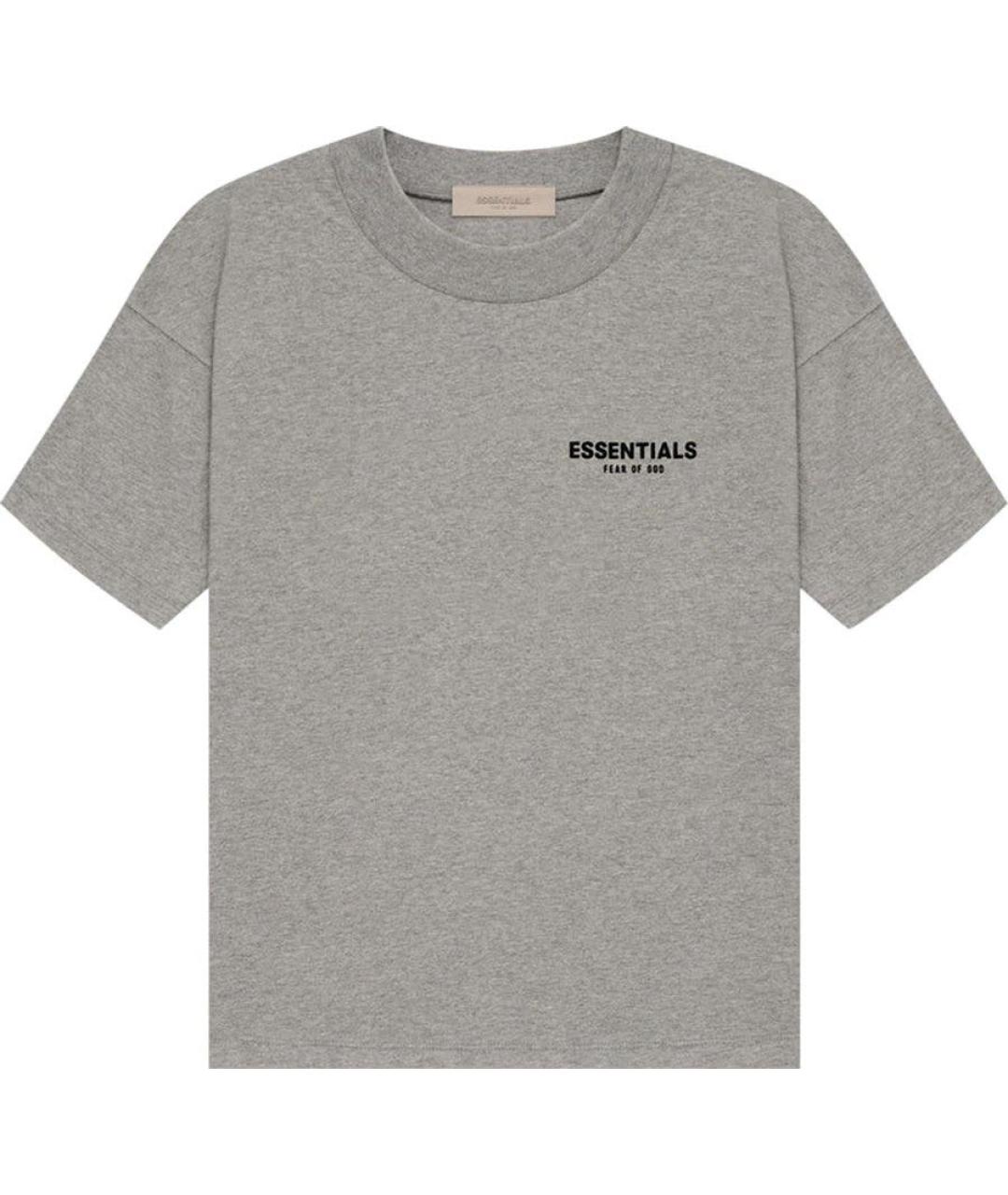 FEAR OF GOD ESSENTIALS Серая хлопковая футболка, фото 1