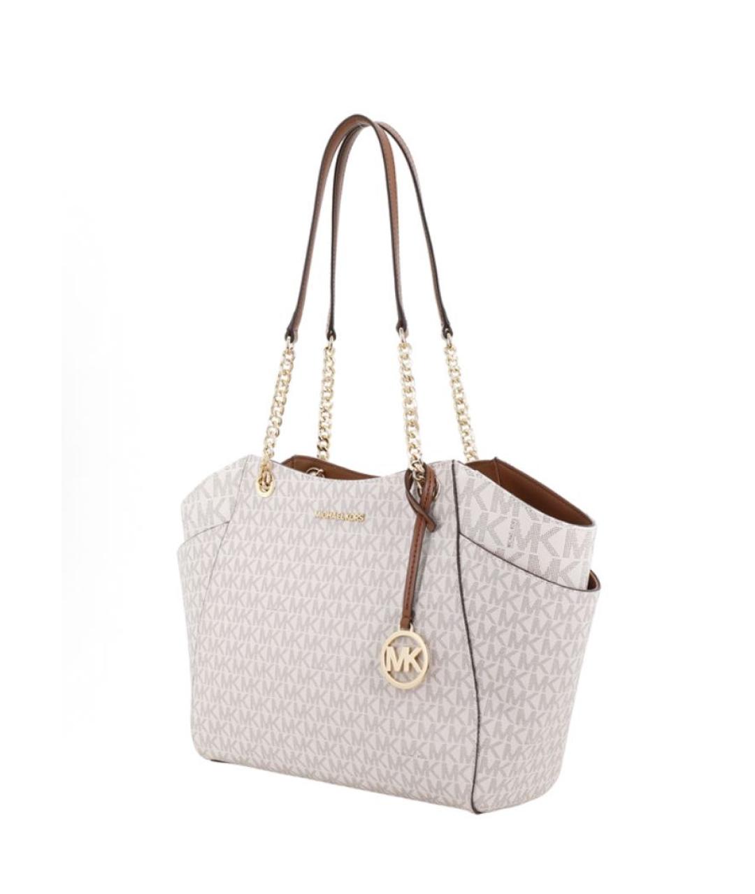 MICHAEL KORS Белая сумка с короткими ручками из искусственной кожи, фото 2