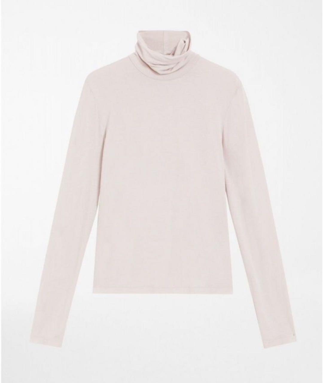 MAX MARA Бежевая вискозная водолазка, фото 7