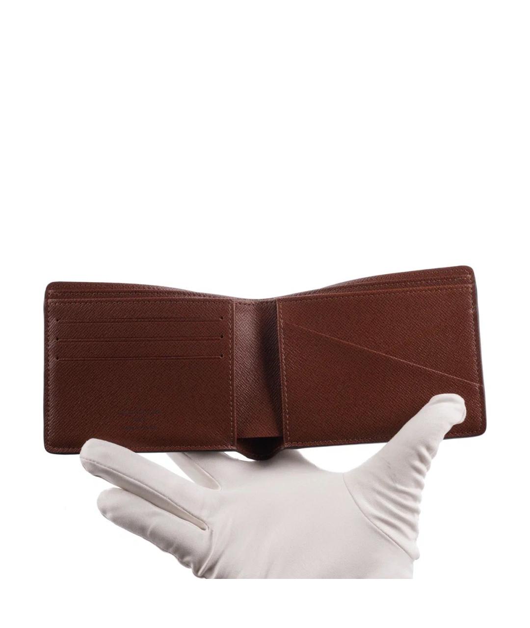 LOUIS VUITTON Коричневый кошелек, фото 4