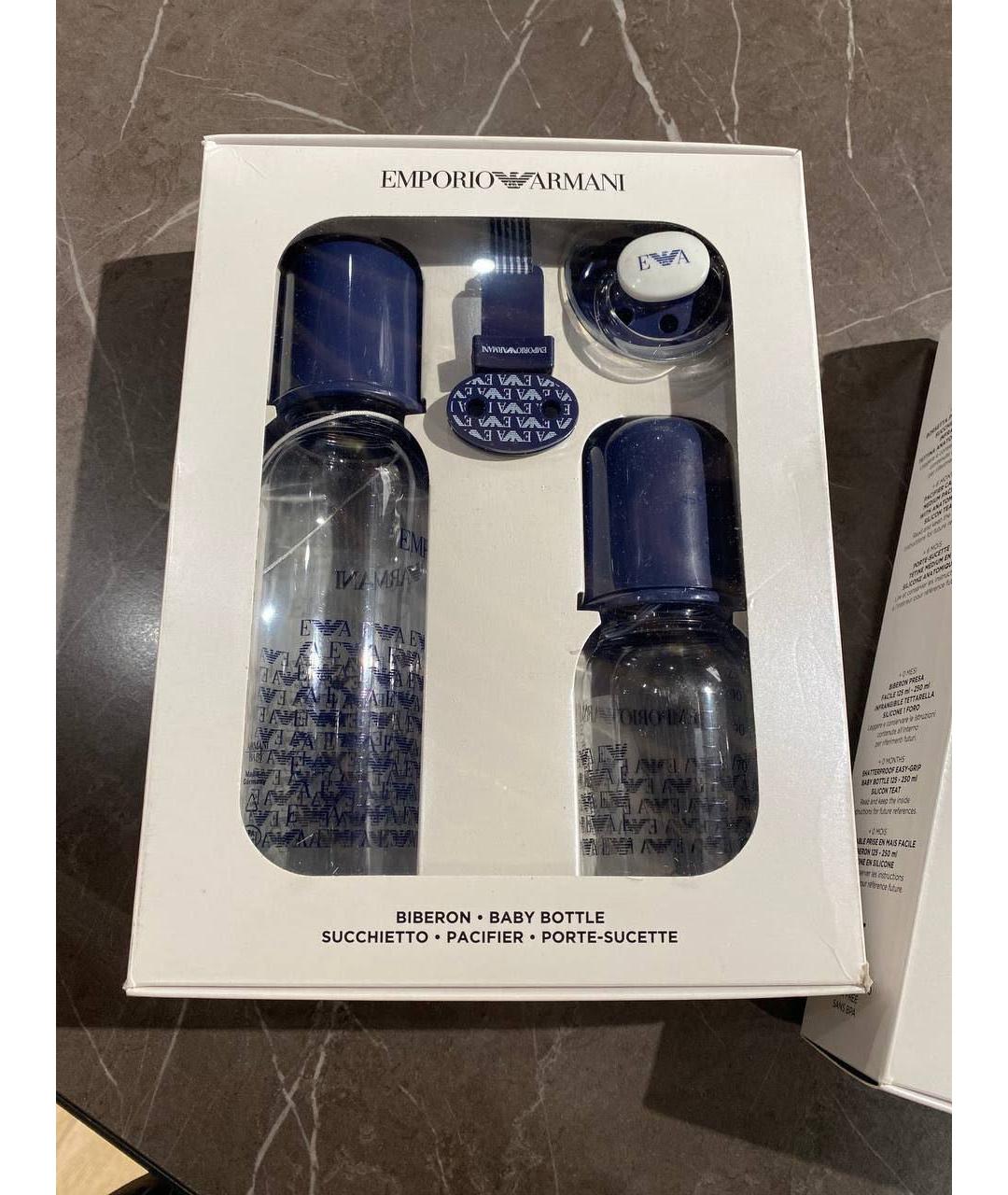 EMPORIO ARMANI Темно-синяя пластиковая бутылочки и пустышки, фото 2