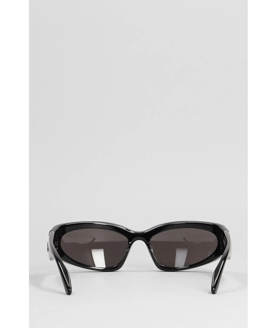 BALENCIAGA Черные пластиковые солнцезащитные очки, фото 4