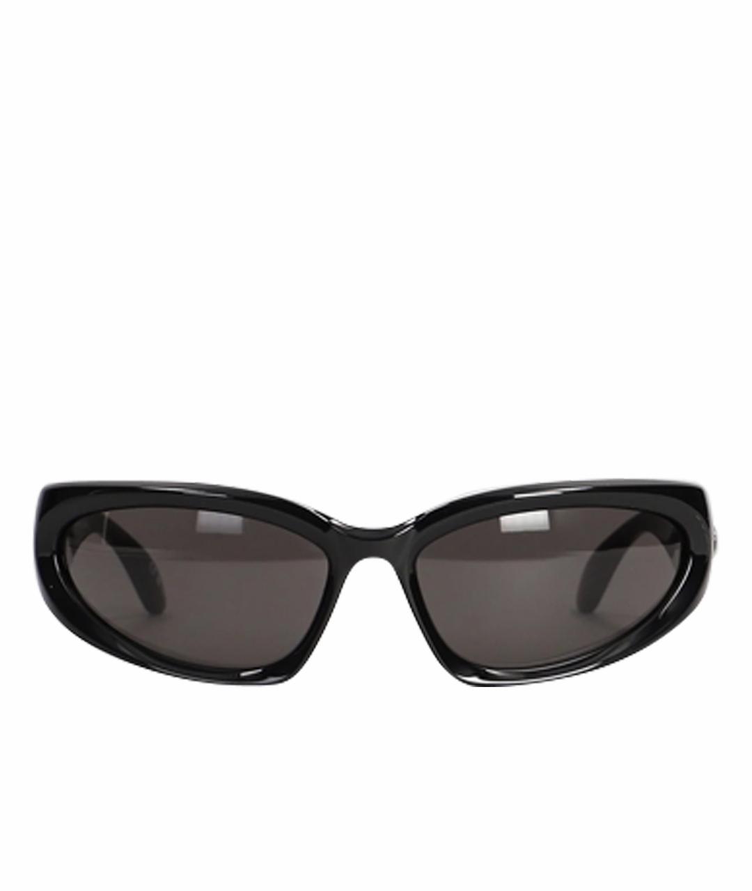 BALENCIAGA Черные пластиковые солнцезащитные очки, фото 1