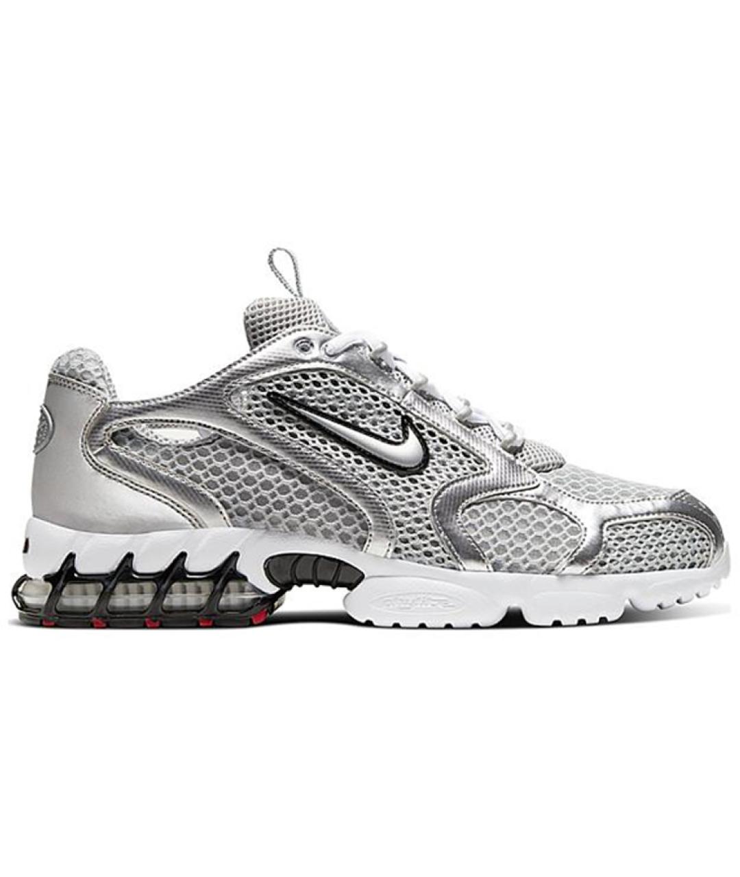 NIKE Серебряные низкие кроссовки / кеды, фото 1