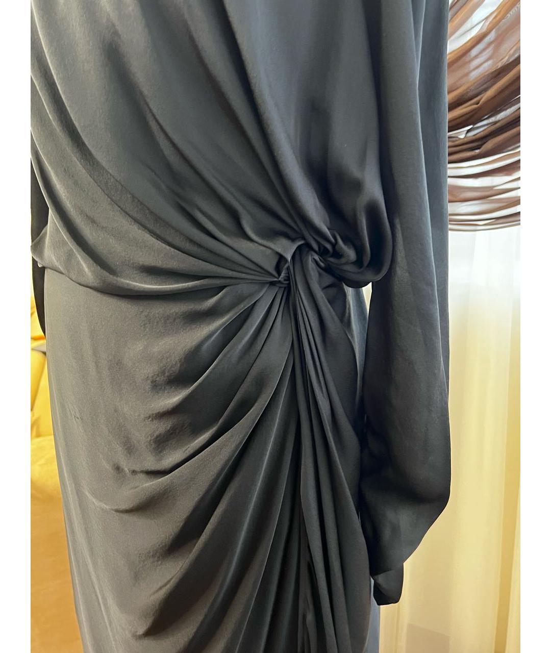 ZIMMERMANN Черное шелковое коктейльное платье, фото 4