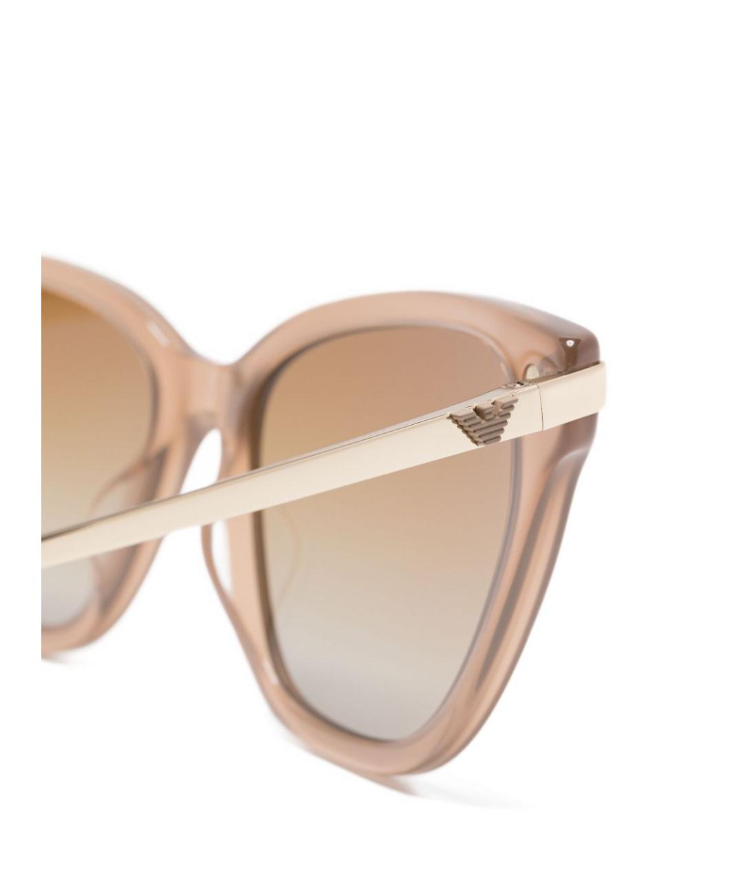 EMPORIO ARMANI Бежевые солнцезащитные очки, фото 3