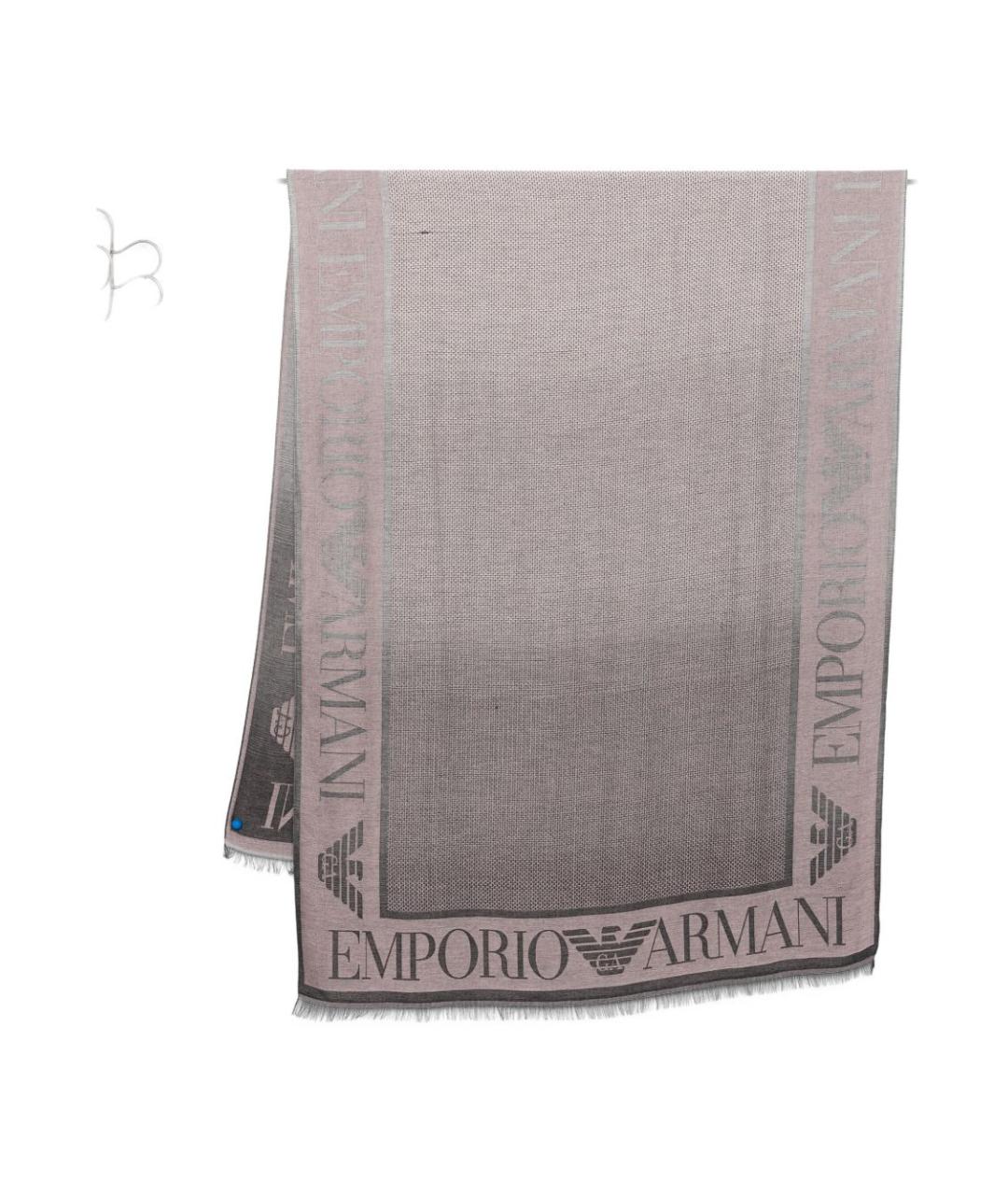 EMPORIO ARMANI Серый шарф, фото 1