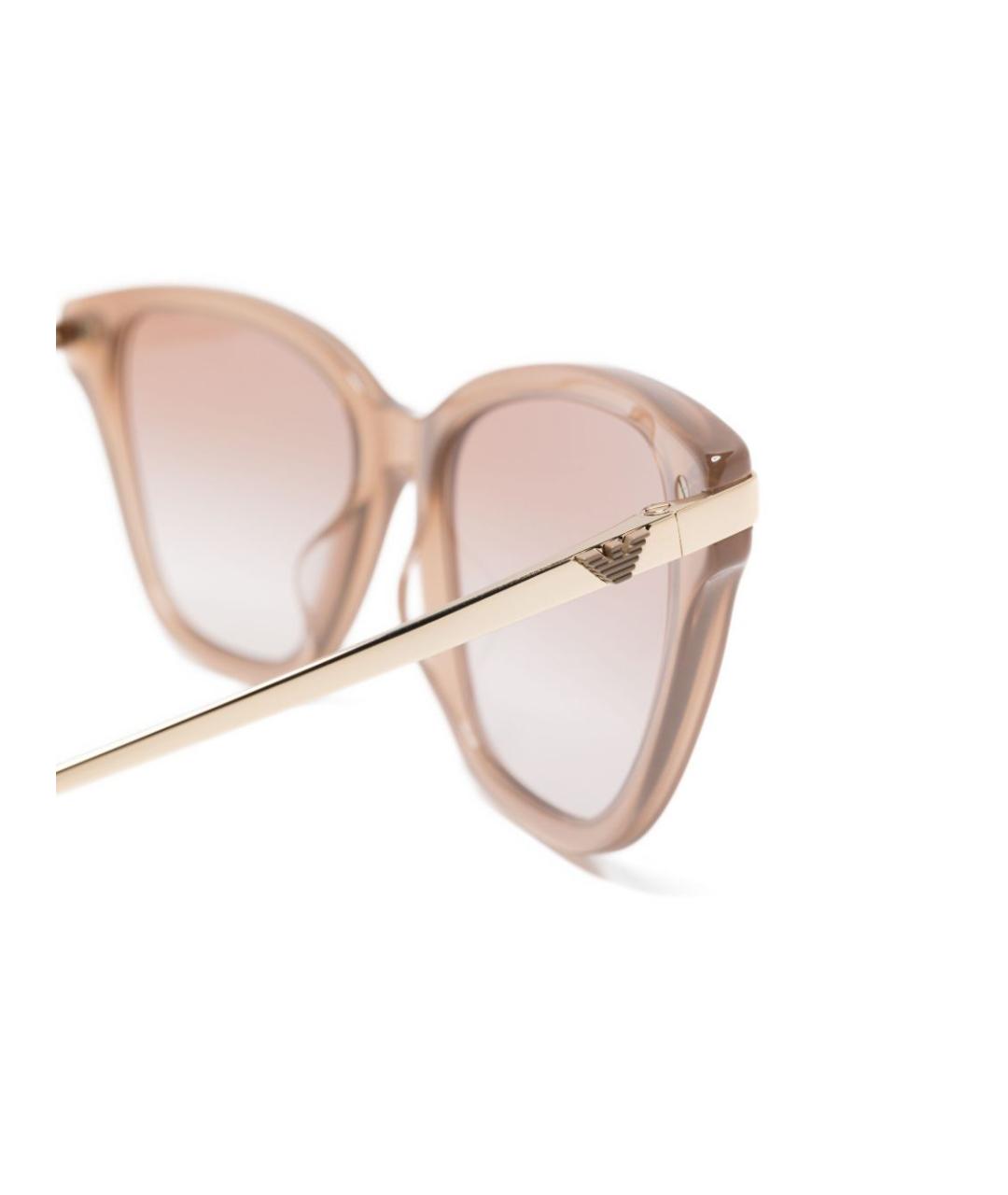 EMPORIO ARMANI Бежевые солнцезащитные очки, фото 3