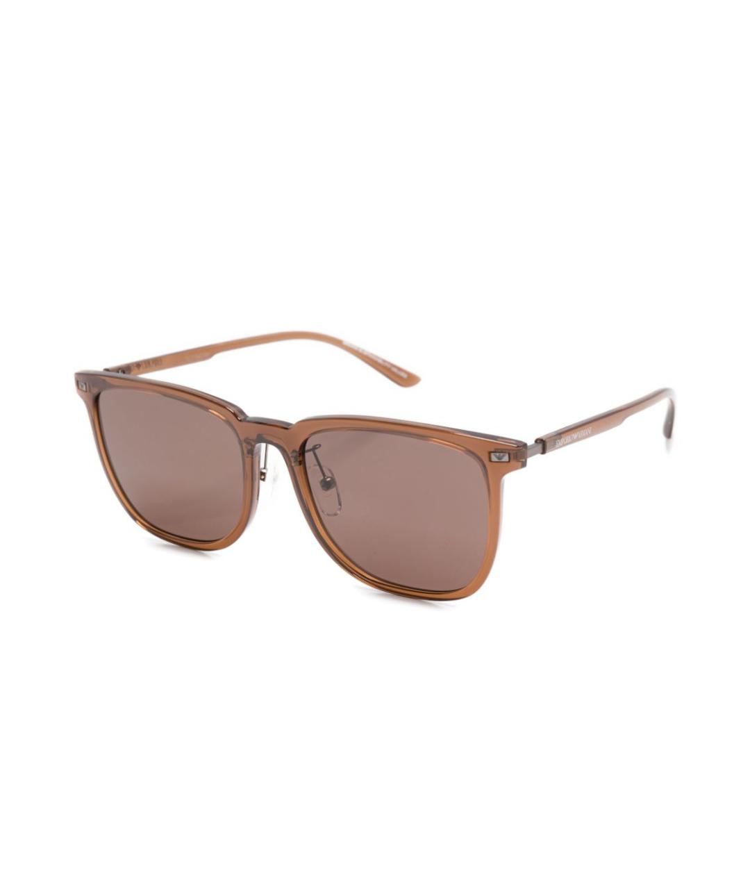 EMPORIO ARMANI Коричневые солнцезащитные очки, фото 2