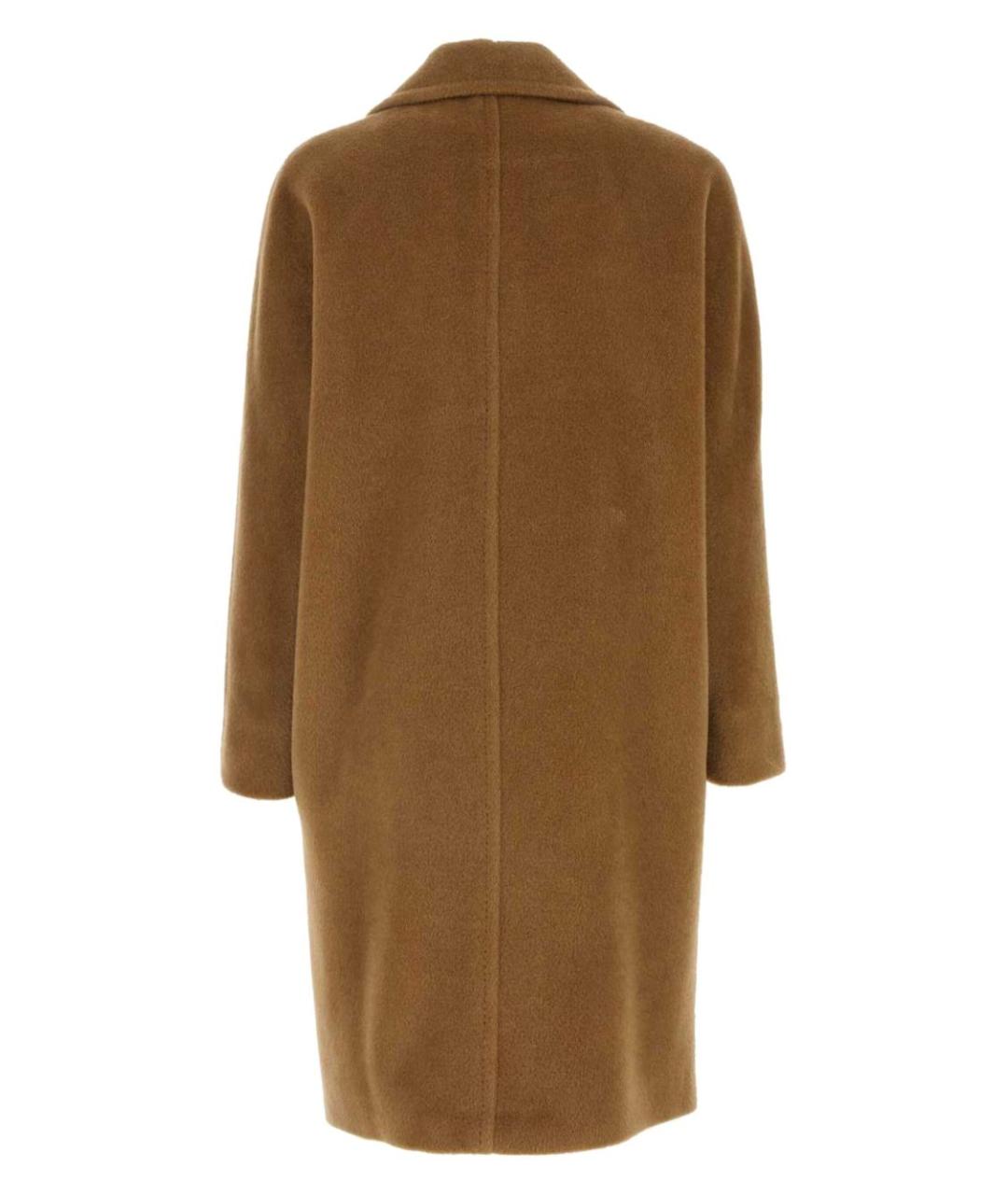 MAX MARA Коричневое шерстяное пальто, фото 2