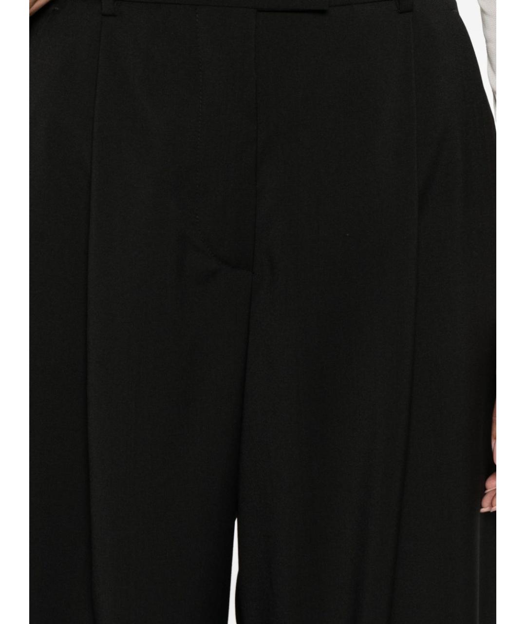 SPORTMAX Черные прямые брюки, фото 3