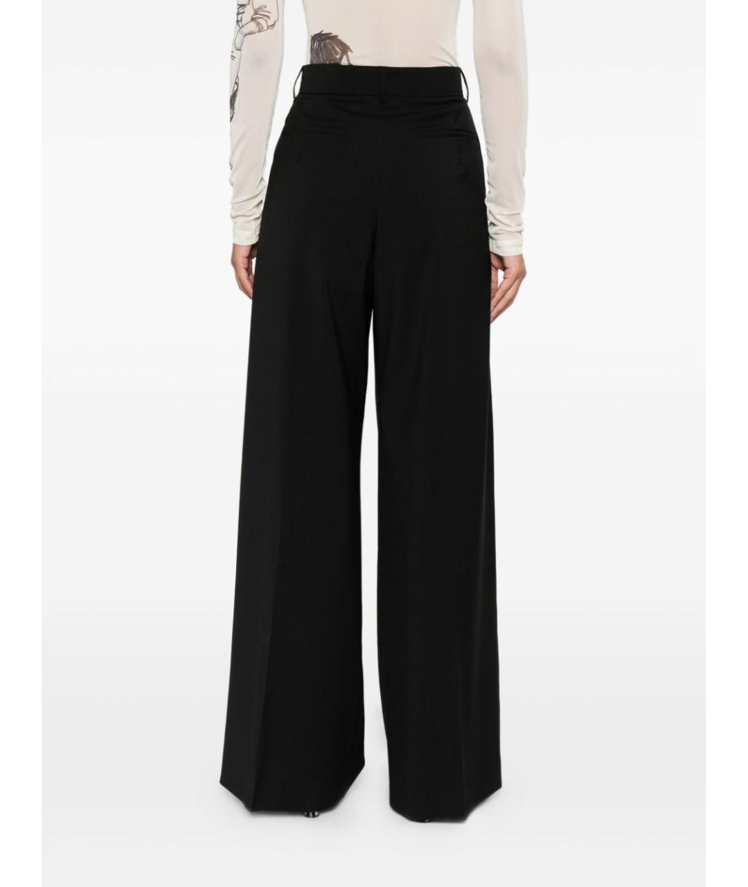 SPORTMAX Черные прямые брюки, фото 5