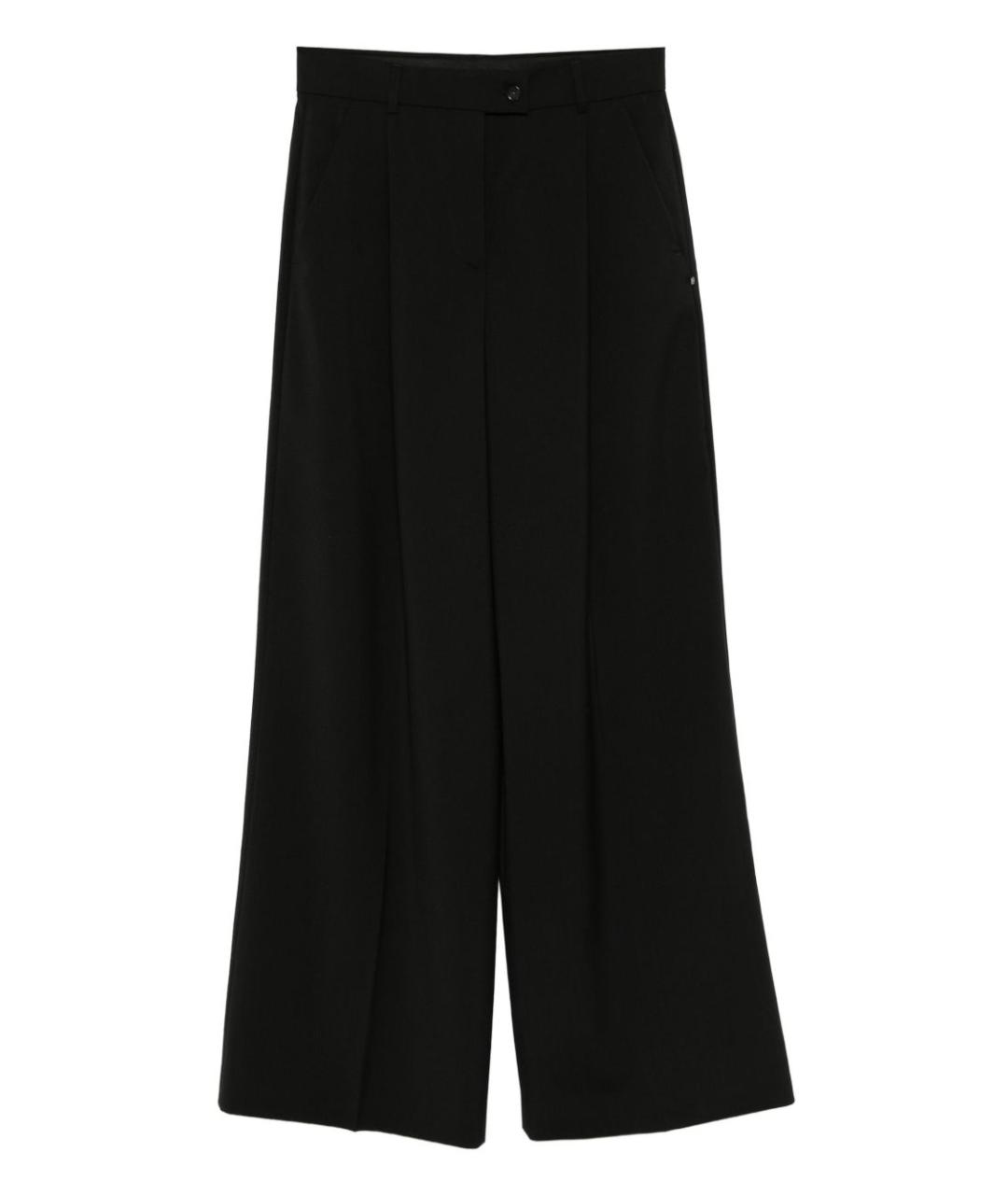 SPORTMAX Черные прямые брюки, фото 1
