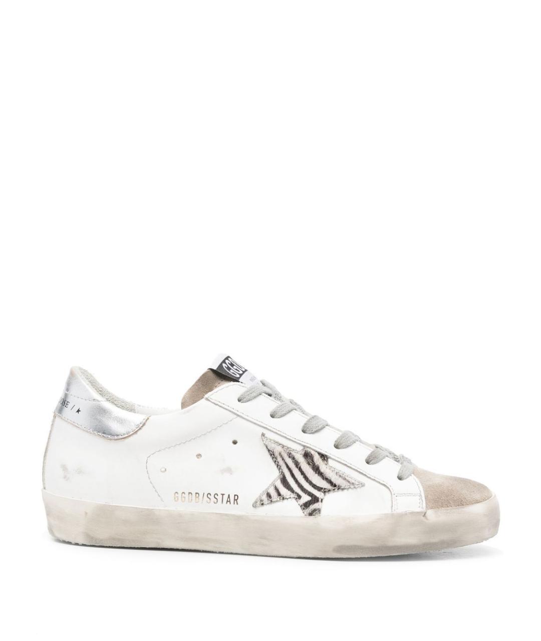 GOLDEN GOOSE DELUXE BRAND Белые кожаные кеды, фото 1
