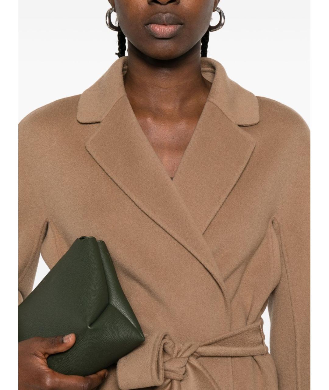 'S MAX MARA Бежевое пальто, фото 3