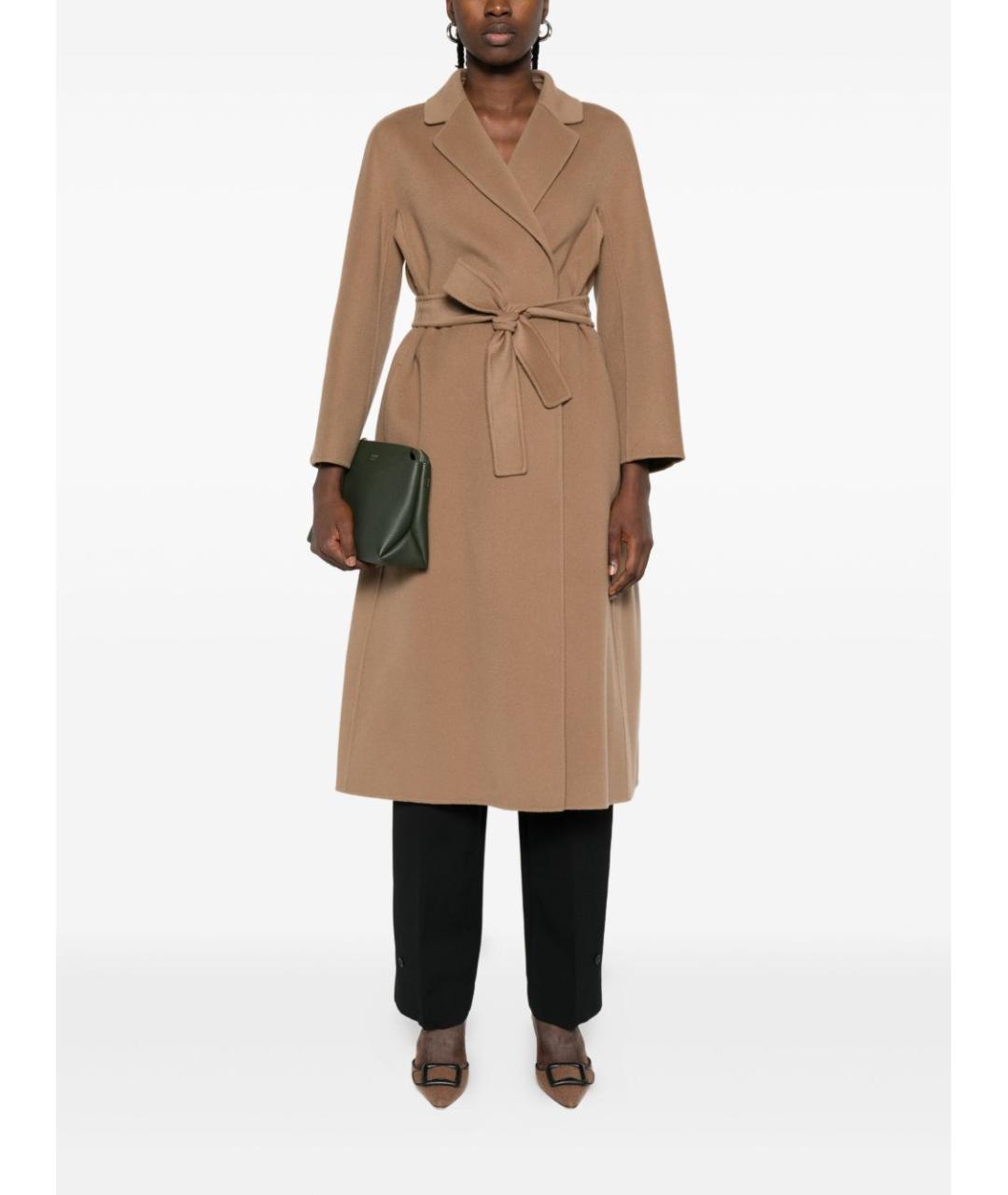 'S MAX MARA Бежевое пальто, фото 2
