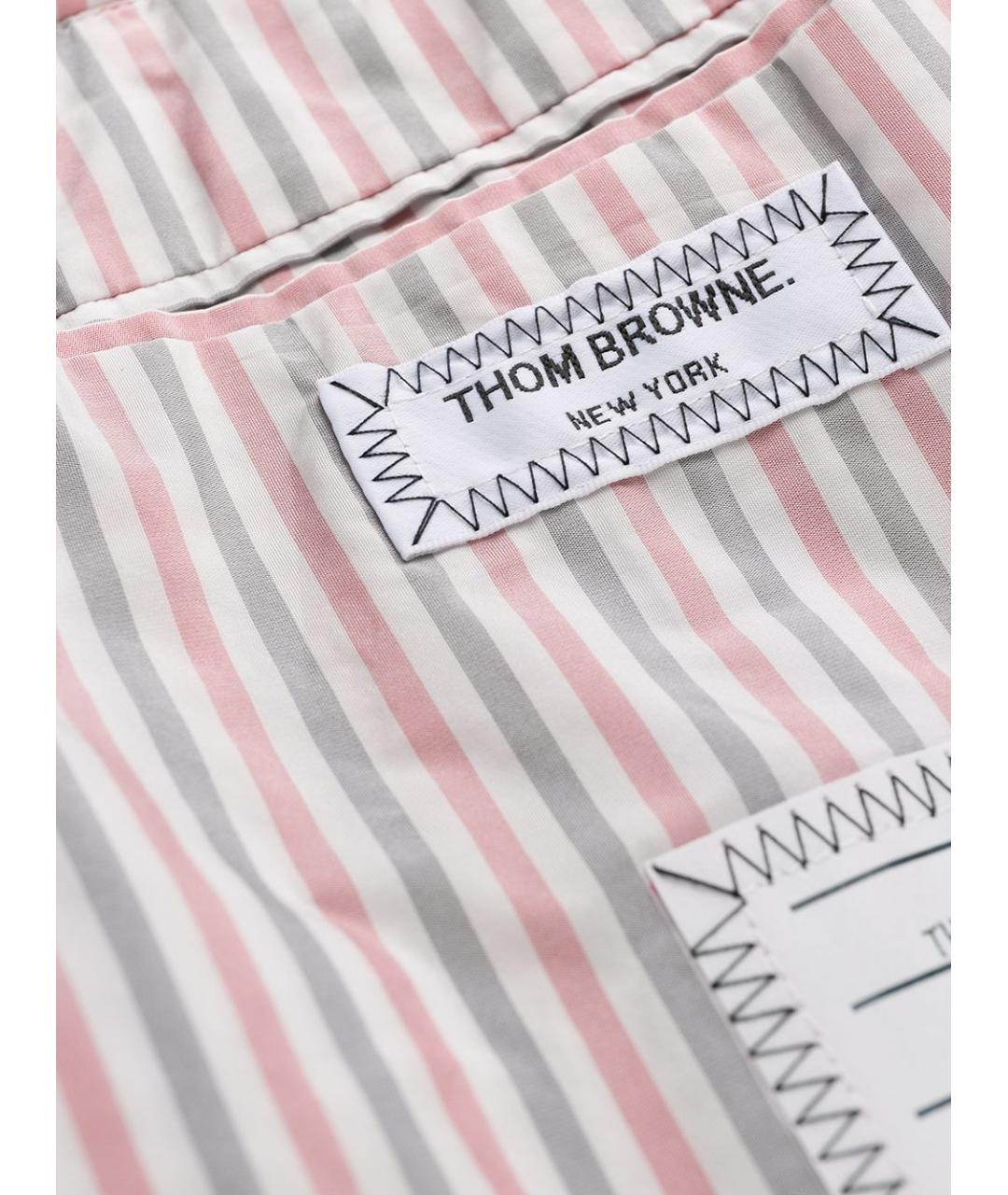 THOM BROWNE Темно-синяя полиэстеровая куртка, фото 6
