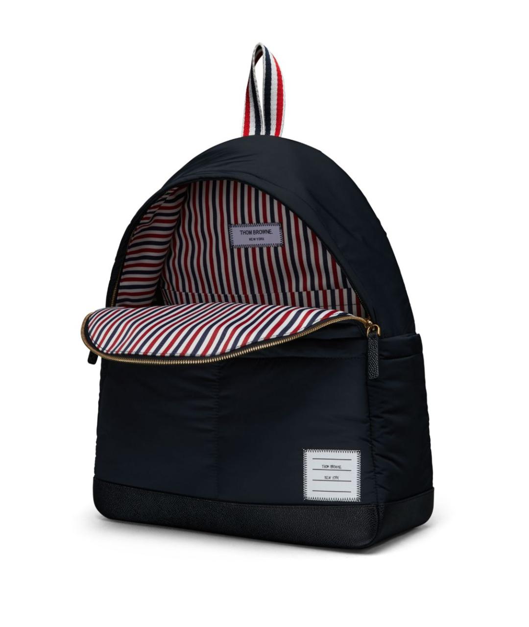THOM BROWNE Черный синтетический рюкзак, фото 2