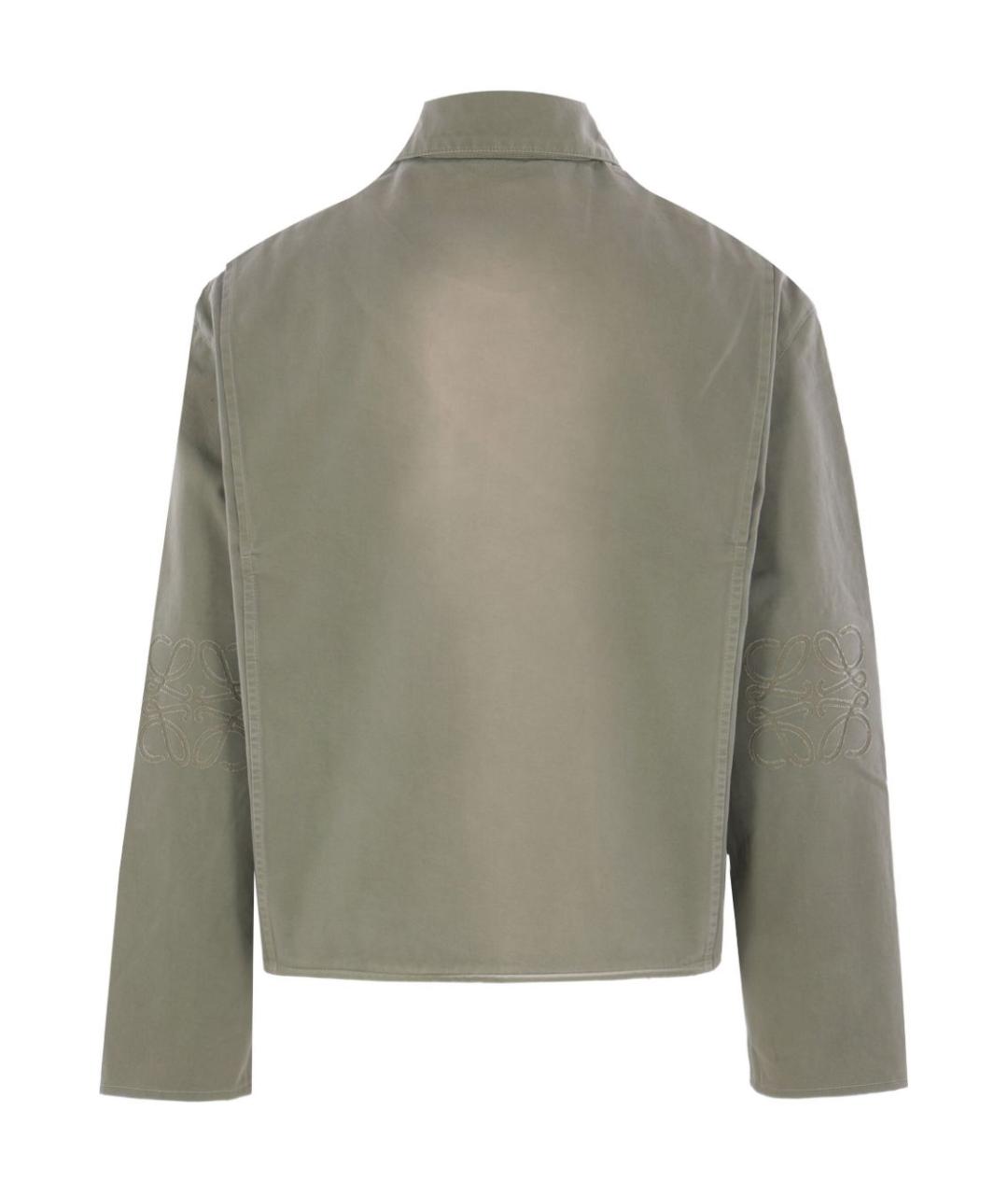 LOEWE Зеленая хлопковая куртка, фото 3