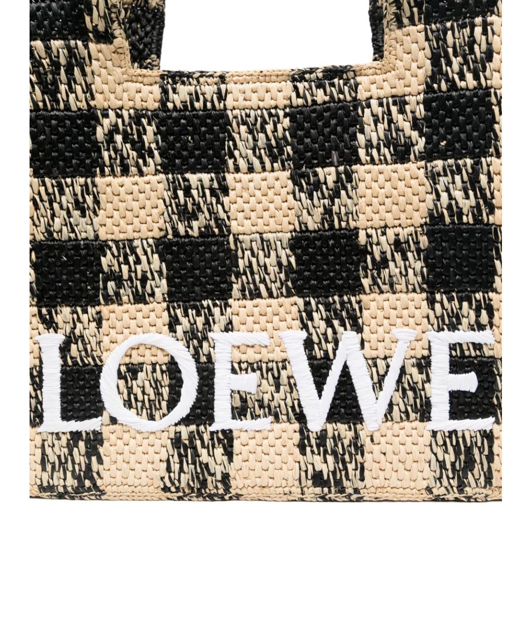 LOEWE Бежевая сумка тоут, фото 4