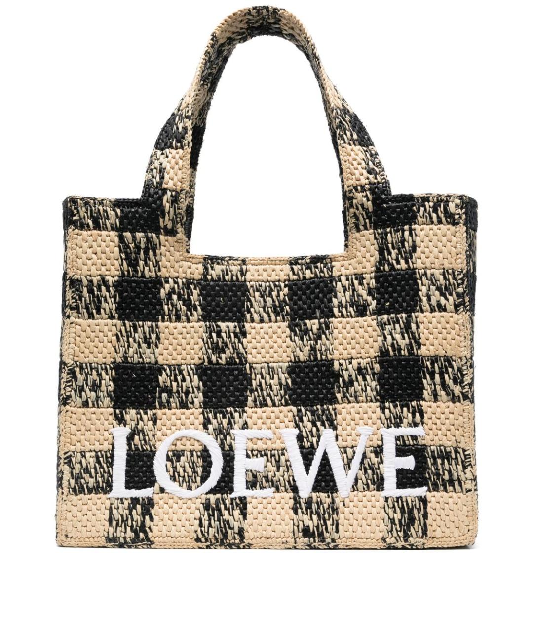 LOEWE Бежевая сумка тоут, фото 1