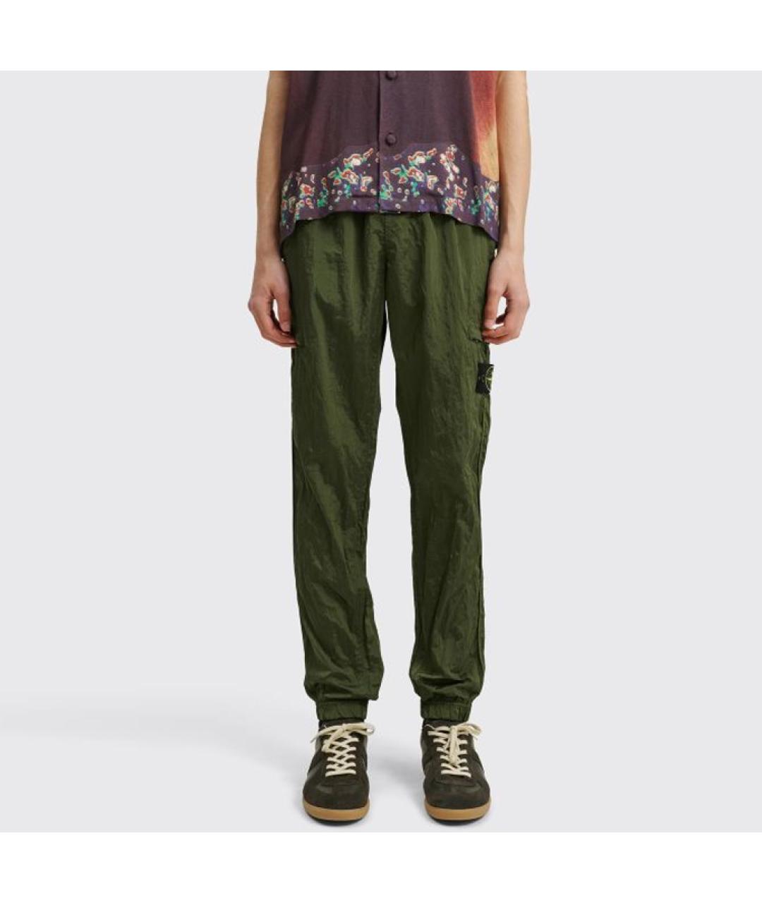 STONE ISLAND Хаки повседневные брюки, фото 3