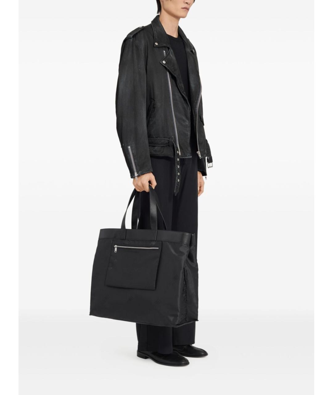 MM6 MAISON MARGIELA Черная хлопковая куртка, фото 5
