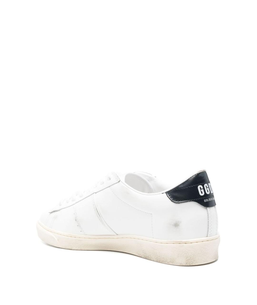GOLDEN GOOSE DELUXE BRAND Белые кожаные низкие кроссовки / кеды, фото 4