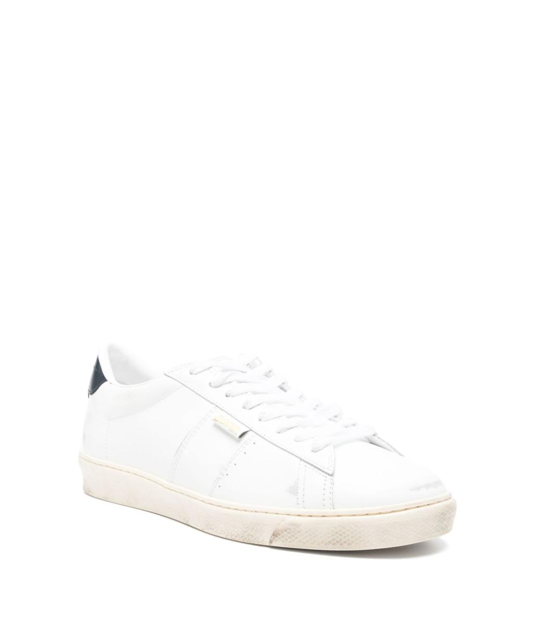GOLDEN GOOSE DELUXE BRAND Белые кожаные низкие кроссовки / кеды, фото 2