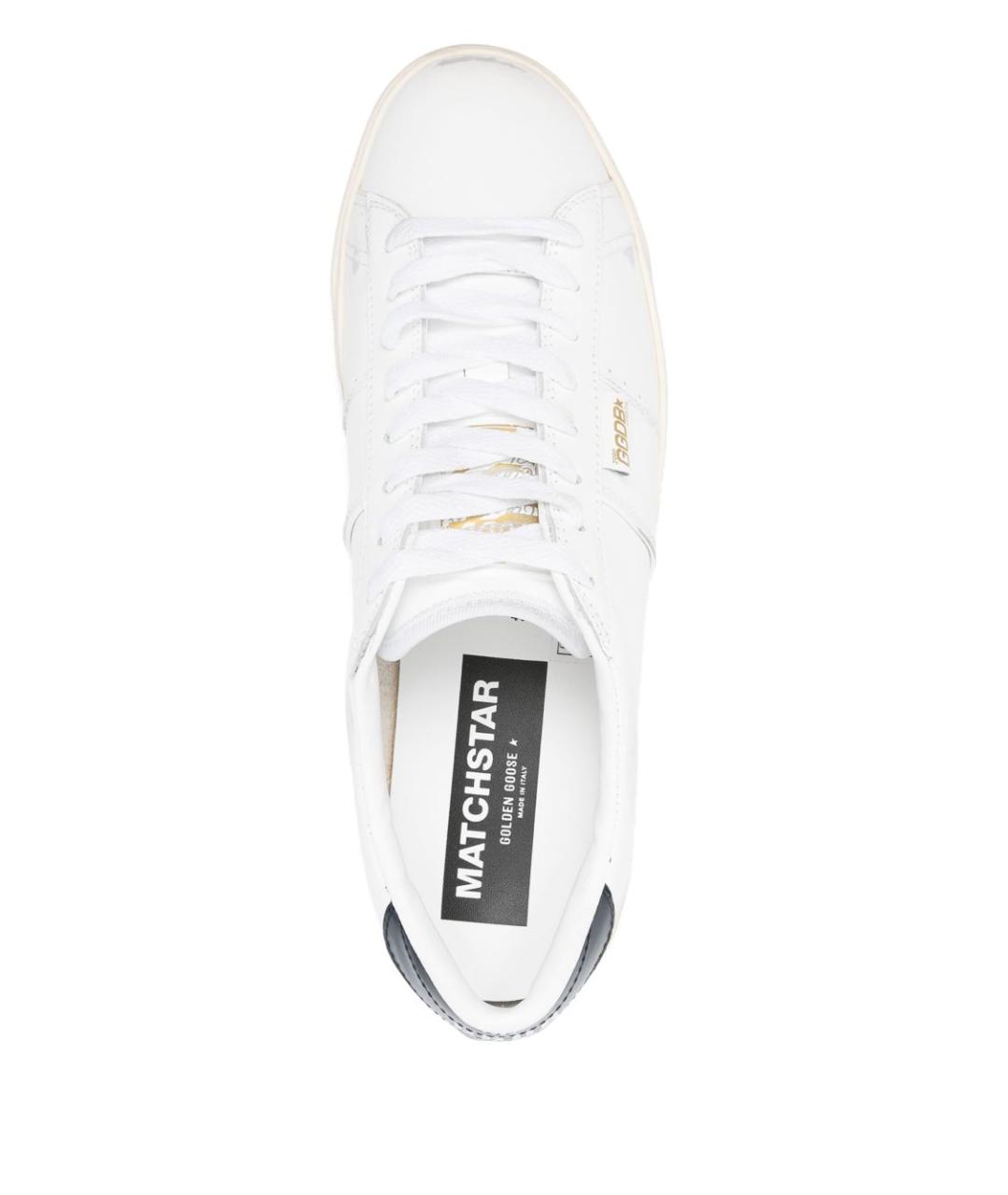 GOLDEN GOOSE DELUXE BRAND Белые кожаные низкие кроссовки / кеды, фото 3