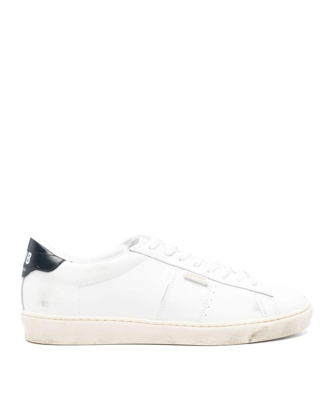 GOLDEN GOOSE DELUXE BRAND Белые кожаные низкие кроссовки / кеды, фото 1
